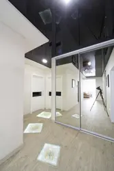 Photo of black ceiling in the hallway