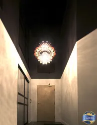 Photo Of Black Ceiling In The Hallway