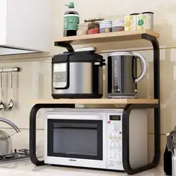 Microwave oven placement in the kitchen photo