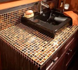 Bathtub Mosaic Countertop Photo