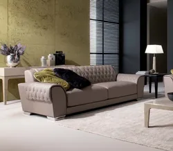 Sofa in the living room in a modern style direct photo