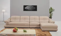 Sofa in the living room in a modern style direct photo