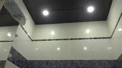 Black Ceiling In The Bathroom Photo