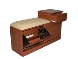 Hallway bedside tables with seat photo