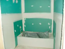 Сафолҳои оид ба drywall дар акс ҳаммом
