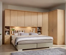 Bed in the closet bedroom furniture photo