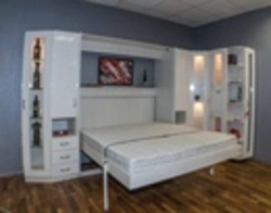 Bed in the closet bedroom furniture photo