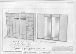 Встроенные шкафы в прихожую схемы чертежи фото