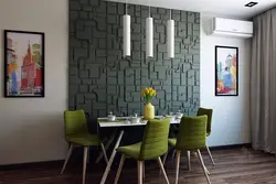 Panels instead of wallpaper in the kitchen photo