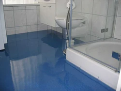 Bathroom floor in photo