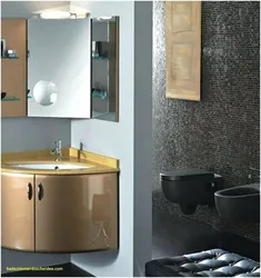 Corner bath cabinet photo