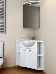 Corner Bath Cabinet Photo