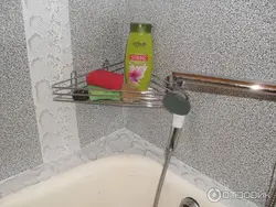 Bathroom walls with self-adhesive film photo