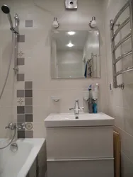 Bathroom in Khrushchev with separate toilet photo