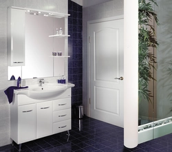 Bathroom furniture mirror photo