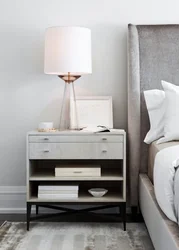 Stylish bedside tables for the bedroom photo