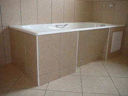 How to cover a bathtub with tiles photo