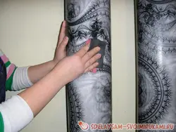 Decorate pipes in the bathroom photo