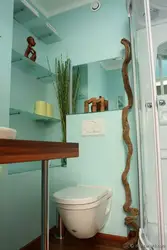 Decorate pipes in the bathroom photo