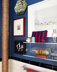 Decorate pipes in the bathroom photo