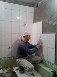 How to lay tiles in the bathroom photo