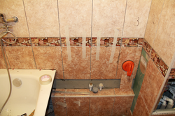 How to lay tiles in the bathroom photo