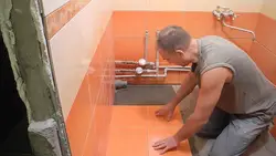 Як кладуць плітку ў ваннай фота