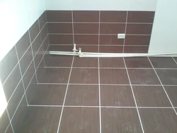 How to lay tiles in the bathroom photo