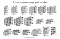 Кухня Навясныя Шафы З Памерамі Фота