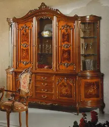 Living room furniture made of solid wood photo