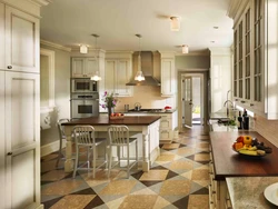 Kitchen furniture floor design