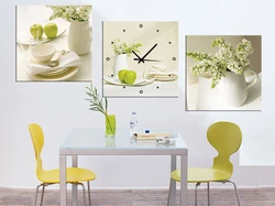 Frames in the kitchen interior