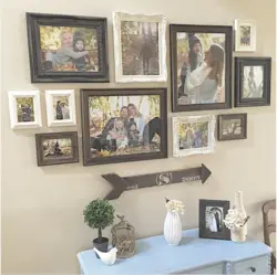 Frames in the kitchen interior