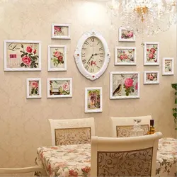 Рамки в интерьере кухни