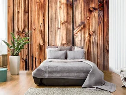 Wallpaper like a tree in the bedroom photo