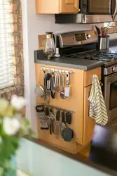 Storage in a small kitchen photo