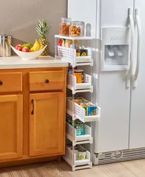 Storage in a small kitchen photo