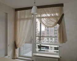 Tulle design for the kitchen one window