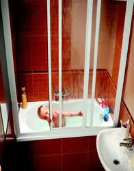 Sliding screens for bathtubs photo