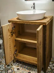 Wooden bathroom cabinets photo