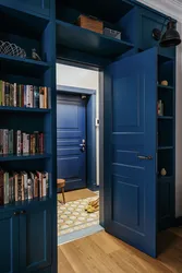 Blue Wardrobe In The Hallway Photo