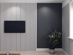 Slats хокистарӣ дар дохили ҳуҷраи меҳмонхона
