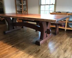 Photo of oak tables for the kitchen