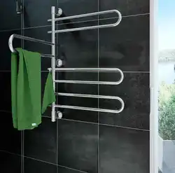 Electric heated towel rail for bathtub photo