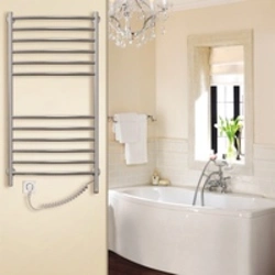 Electric heated towel rail for bathtub photo