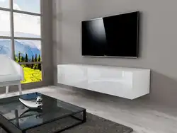 Long cabinets in the living room interior photo