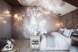 Photo Wallpaper With Feathers In The Bedroom Photo