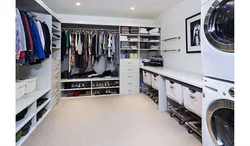 Dressing room with washing machine design