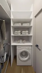 Dressing room with washing machine design