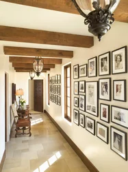 Wooden Walls In The Hallway Interior Photo